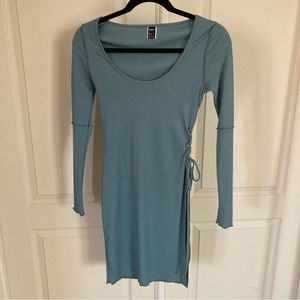 SHEIN Long Sleeved Dress Size XS Greenish Blue